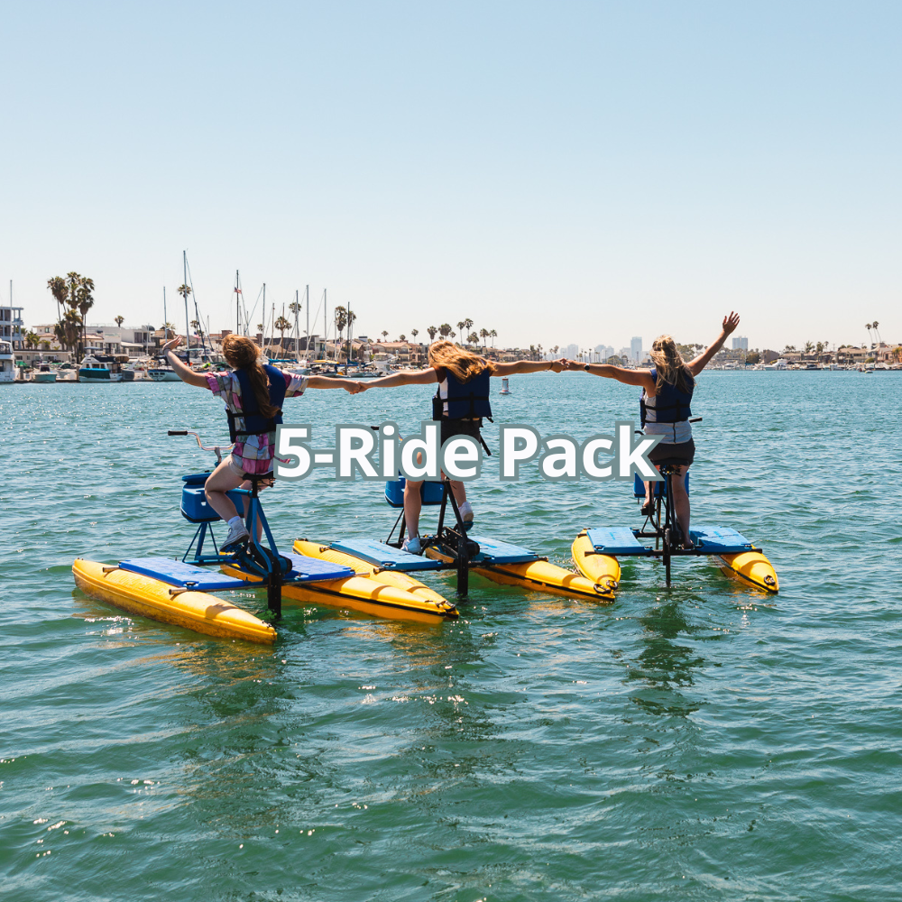 5-Pack Hydrobike Rides in Long Beach - Any Date